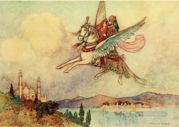  Tales Canvas - Warwick Goble Falk Tales of Bengal 08 from India